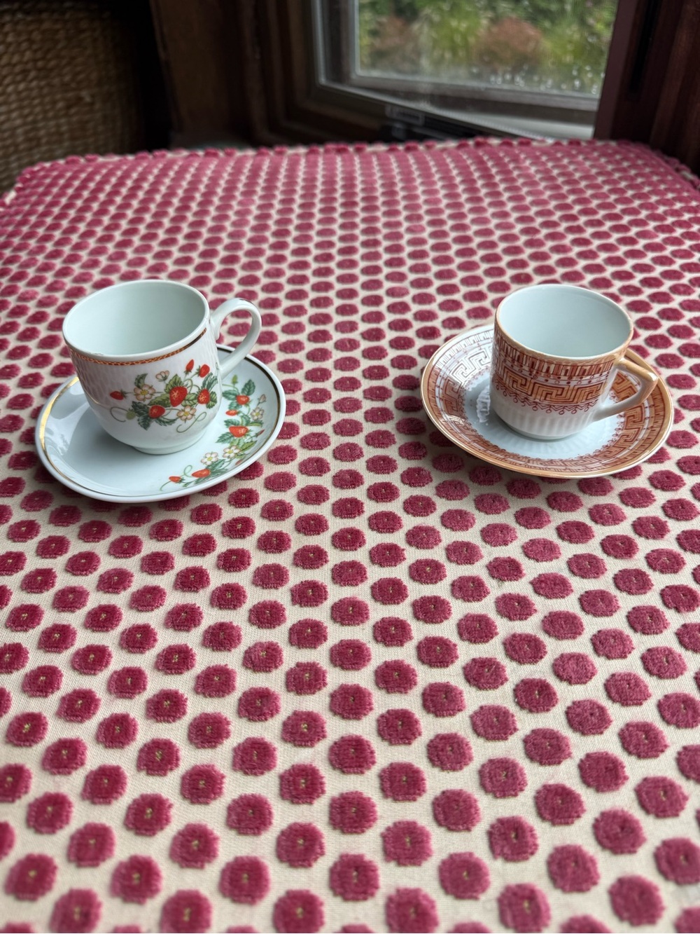 2 Porcelain Espresso cups and saucers